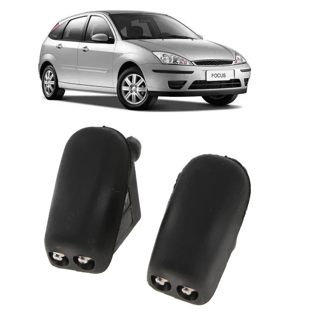 Par Brucutu Esguicho Para-brisa Dianteiro Ford Focus 2001 2002 2003 2004 2005 2006 2007 2008
