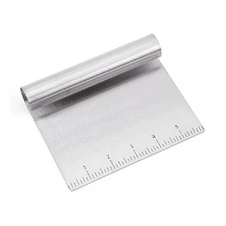 Inox Espatula Cortador Raspador Alisador Massa Legumes bolo Chocolates com Regua mestre do sabor