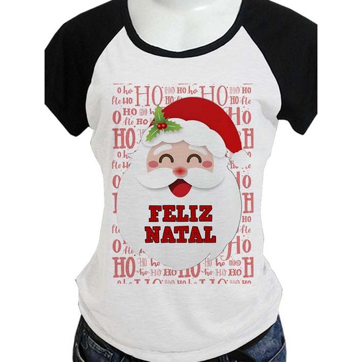 Camiseta ho ho ho feliz natal