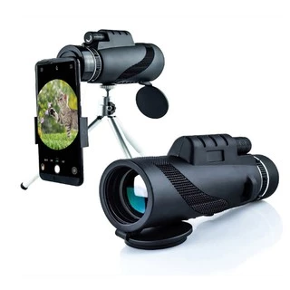 Monoscópio Portátil Monocular Mini Telescópio C/ Tripé 80x100