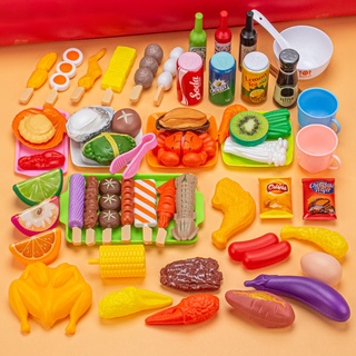 Brinquedo Simulação Infantil Para Churrasco Comida Simulação De