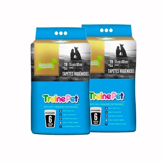 Kit Com 2 Tapete Higiênico Cães Treinepet C/50 Unidades