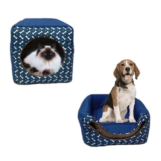 Cama Toca Iglu 3 em 1 Tamanho Grande Para Cachorro e Gato Caminha Pet G