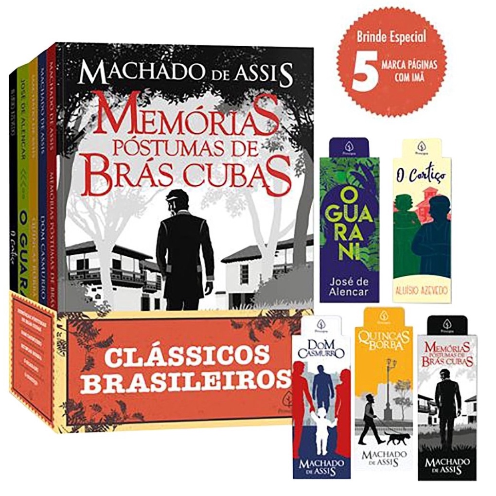 Livro Box Grandes Clássicos Brasileiros 5 Volumes Machado de Assis e ...