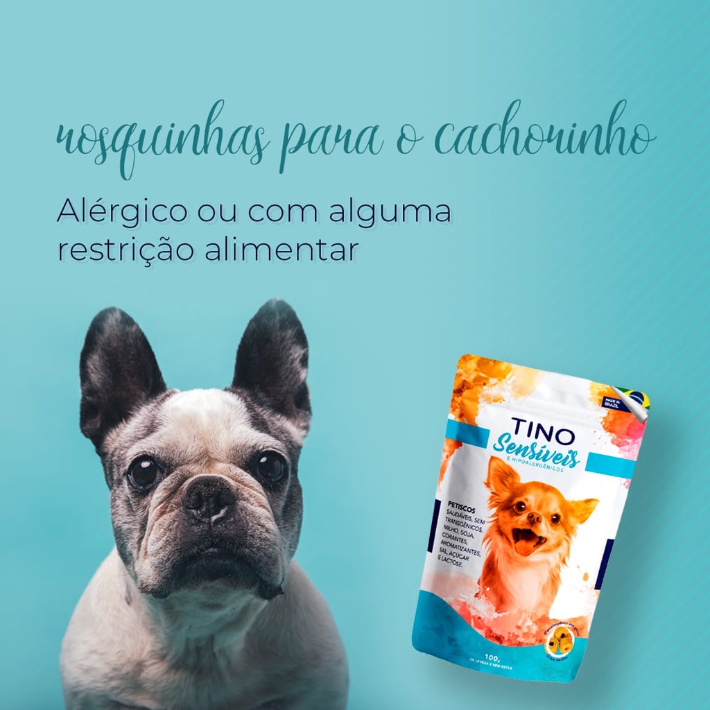 Petiscos Saudaveis Para Cachorro Cão Com Alergico Sem Glúten Sem ...