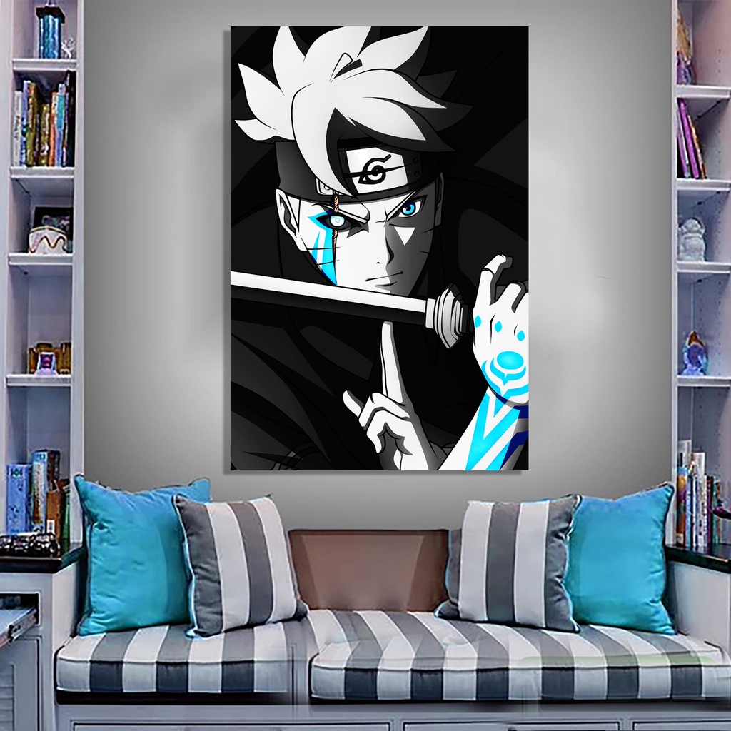 QUADRO ANIME BORUTO KARMA JOOGAN - TAMANHO 40X60