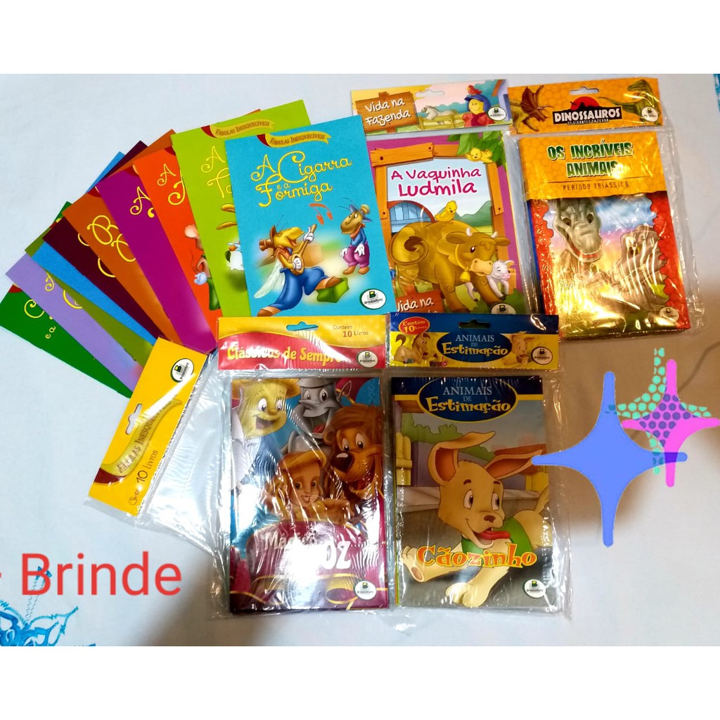 Kit De Livros Infantis Com 50 Unidades - Promoção | Shopee Brasil