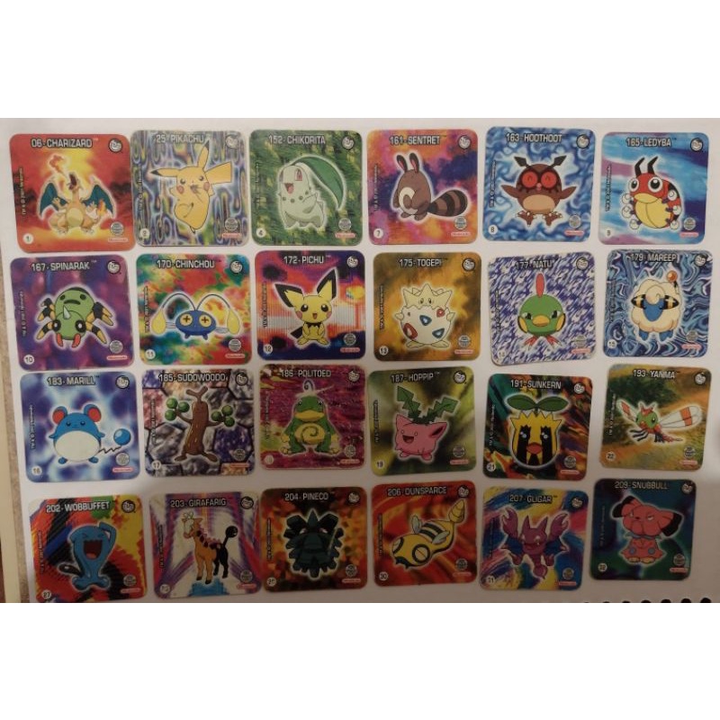 Lote 44 Cartas Joken Pokemon Elma Chips. | Shopee Brasil