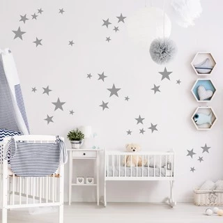 73 Adesivos Decoração De Parede Estrela Estrelinhas Tamanhos Variados
