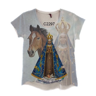 Blusa Feminina Nossa Senhora Aparecida Country Cavalo C2297
