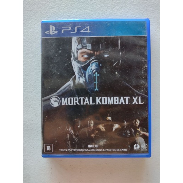 Jogo Ps4 Mortal Kombat Xl com Todos Personagens Adicionais e Pacotes de  Skins Midia Fisica Original, Jogo de Videogame Sony Usado 92981142