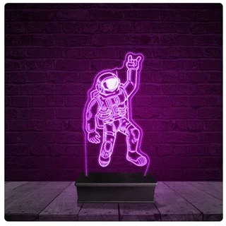 Luminária e Abajur Acrílico Led - Astronauta Desenho 26