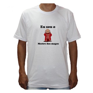 Cropped feminino camiseta Eu sou o mestre dos magos musica meme