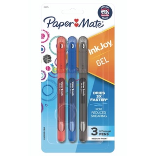 Caneta Gel PAPERMATE InkJoy c/ Tampa Estojo c/ 3 Unds
