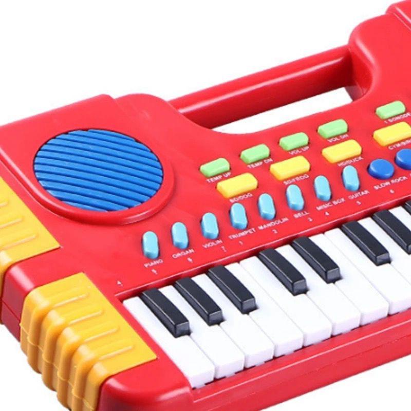 Piano musical infantil com pezinho som estilo profissional teclado musical  para crianças em Promoção na Americanas