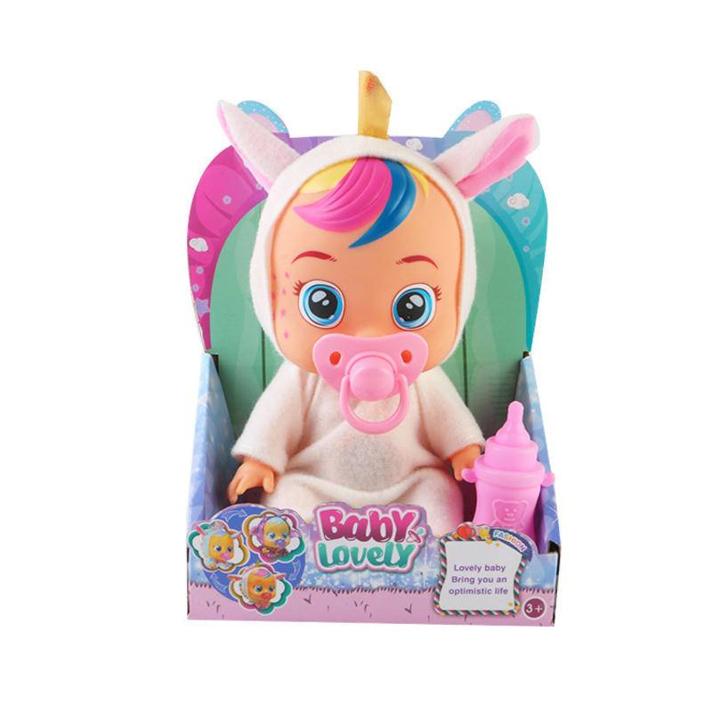 Bonecas De Lágrima Elétrica Animal Unicórnio Brinquedo Do Bebê Boneca ...