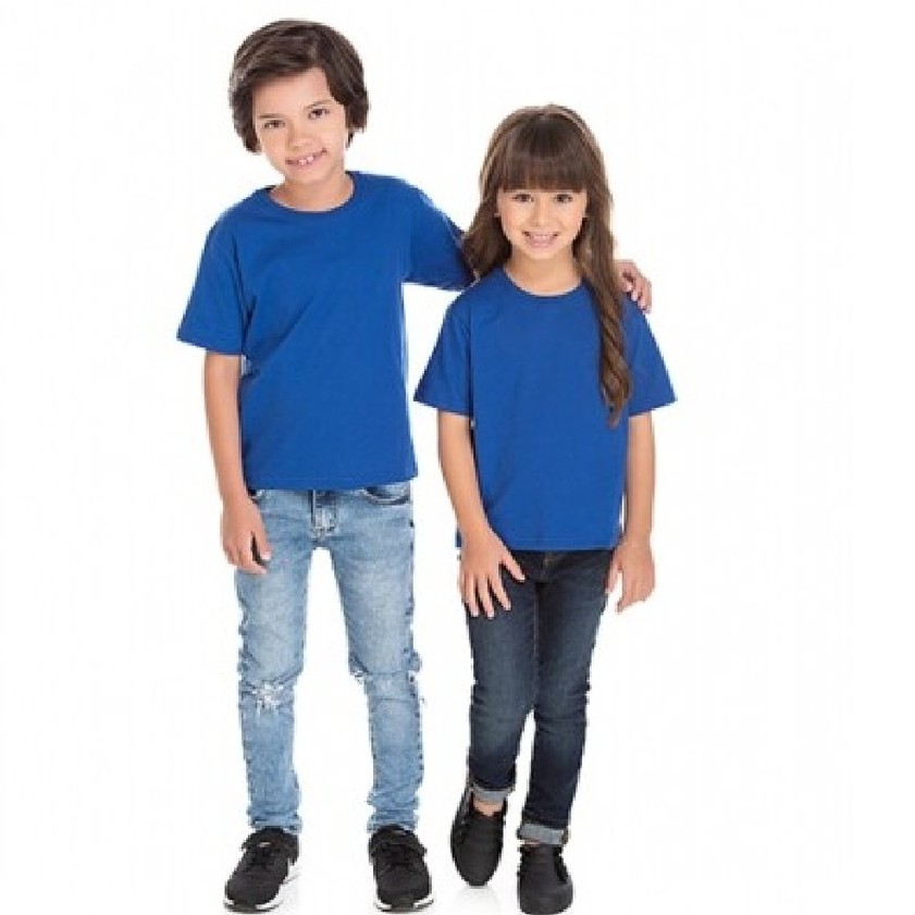 Camiseta Para Criança Infantil Menina E Menino Básica Lisa | Shopee Brasil