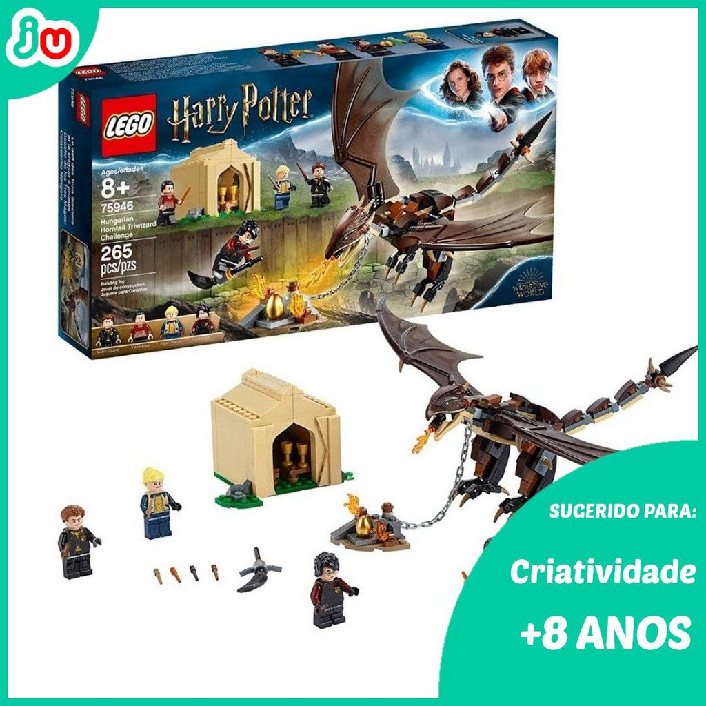 Lego Harry Potter 75946 Torneio Tribruxo Rabo Corneo Hungaro | Shopee ...