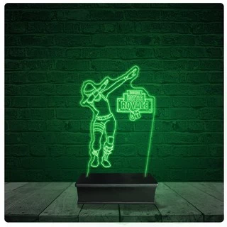 Luminária Abajur Acrílico Led - Fortnite Personagem Jogo 05