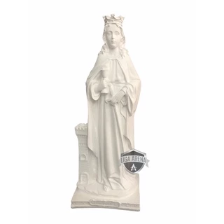 Imagem de Santa Bárbara de 40 cm em Gesso Cru