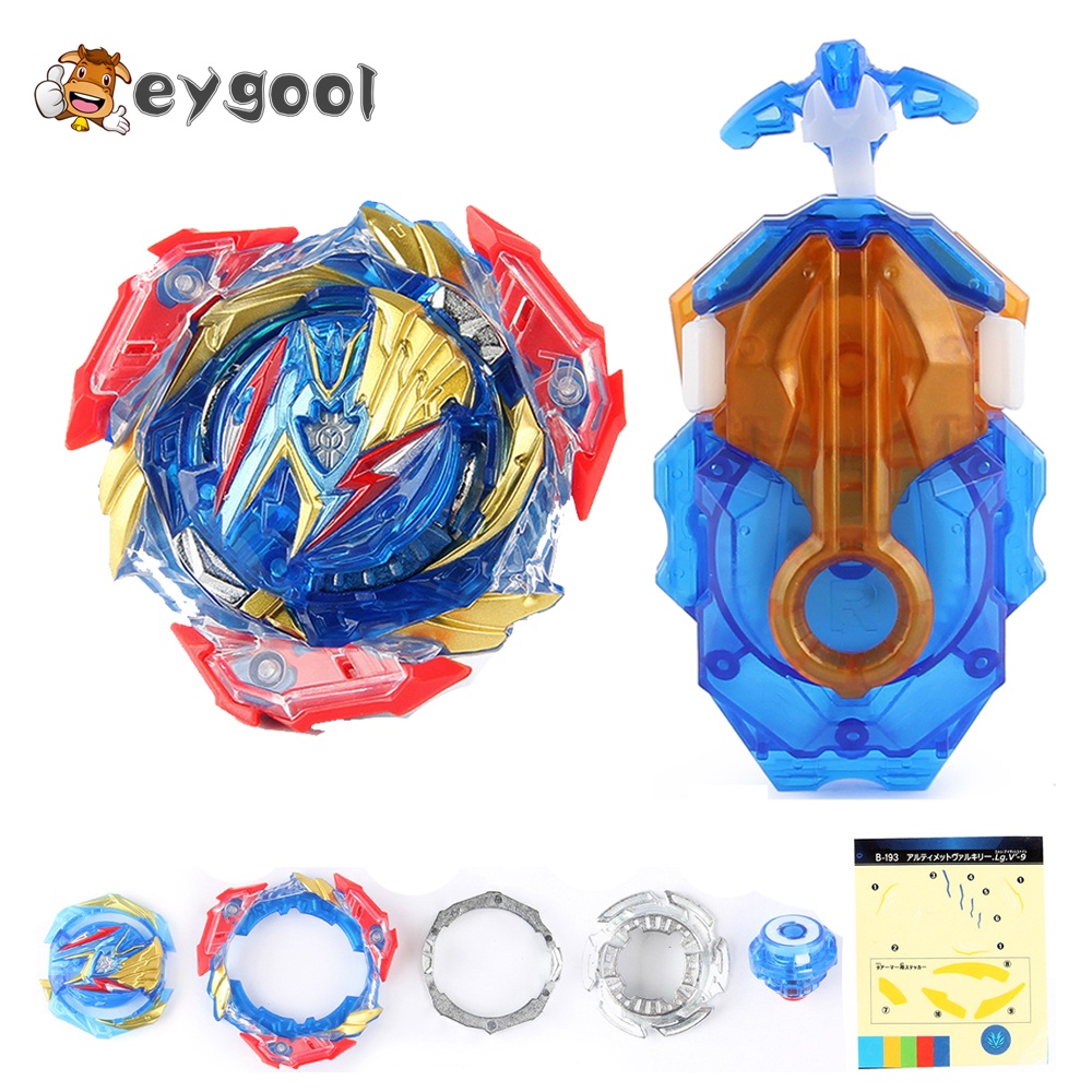 B-187 Salvador Valkyrie.sh-7 Com Beyblade Lançador Lr Azul