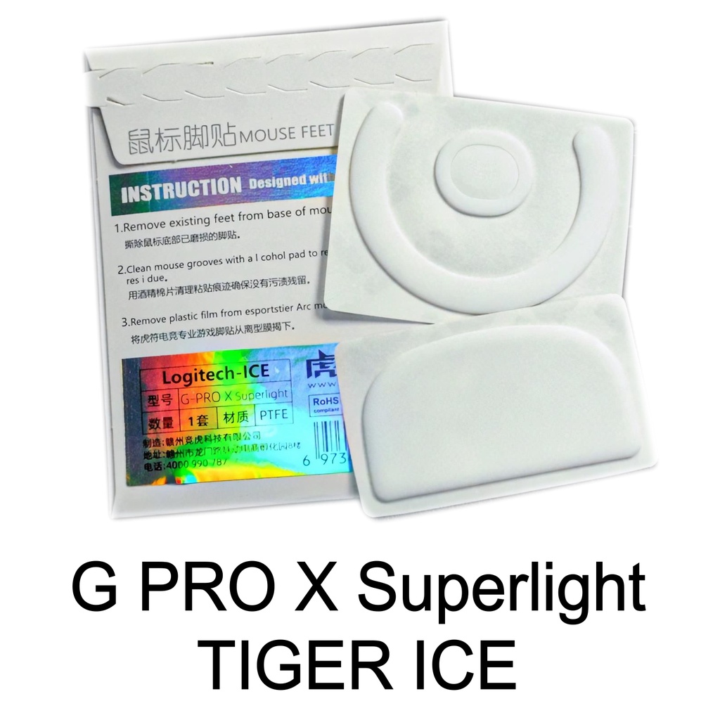 Mouse Feet Tiger ICE ( Logitech G Pro X Superlight ) - Pronta entrega ...
