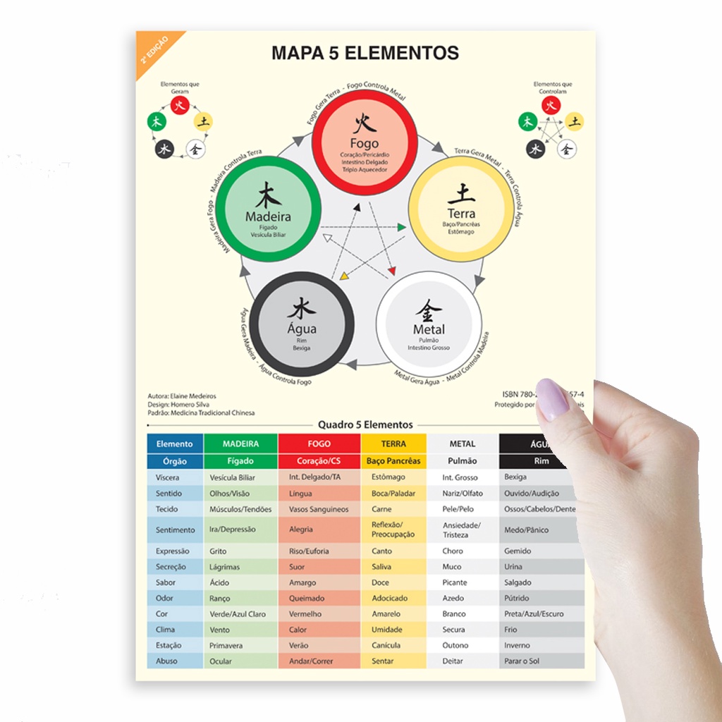 Mapa 5 Elementos (Pequeno) - NutriEvas - Especializada em Medicina  Tradicional Chinesa