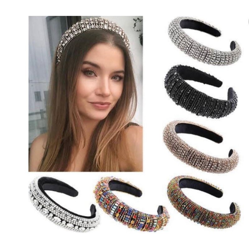 Tiara Luxo Brilho Conforto Mulher Feminina Strass Cabelo