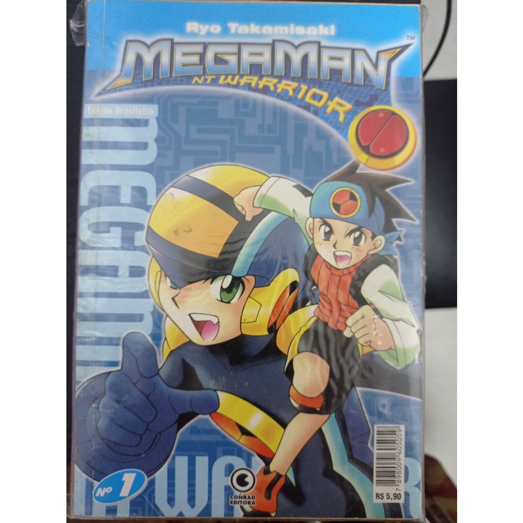 MANGÁ MEGAMAN NT WARRIOR 1 A 6 CONRAD (TODOS LANÇADOS NO BRASIL ...
