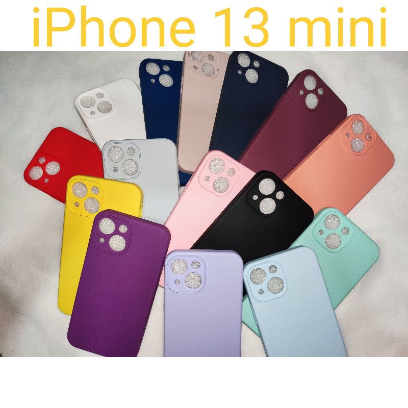 Capinha de celular Silicone Case Para iPhone 13 Mini Com Proteção Da Câmera
