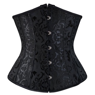 Corselet Cetim Corset Fever PRETO - Lingeries perfeitas para você