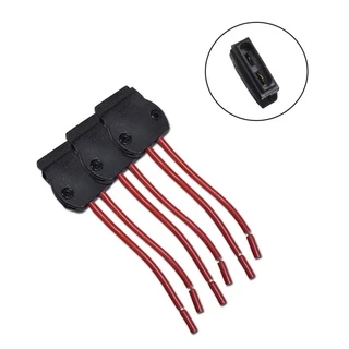 KIT 10 PORTA FUSÍVEL LAMINA COMUM FIO 4MM REF-7173