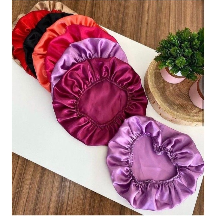 Touca De Cetim Anti-frizz Para Dormir | Shopee Brasil