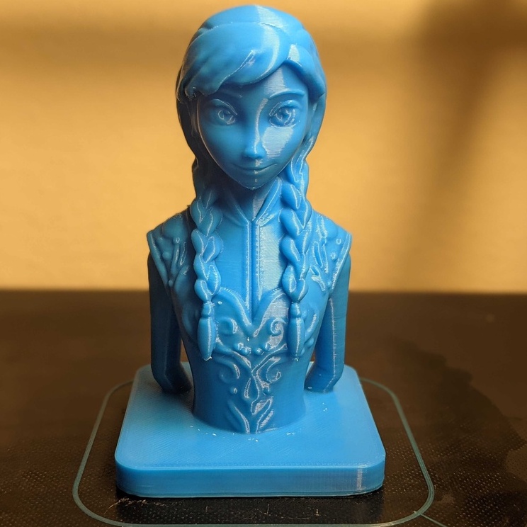 Disney Busto Anna Frozen Impressão 3D 10 cm