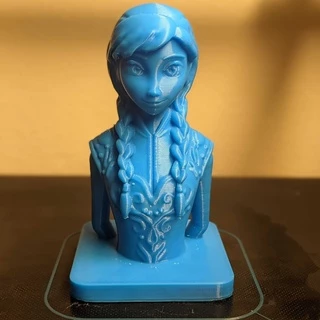 Disney Busto Anna Frozen Impressão 3D 10 cm