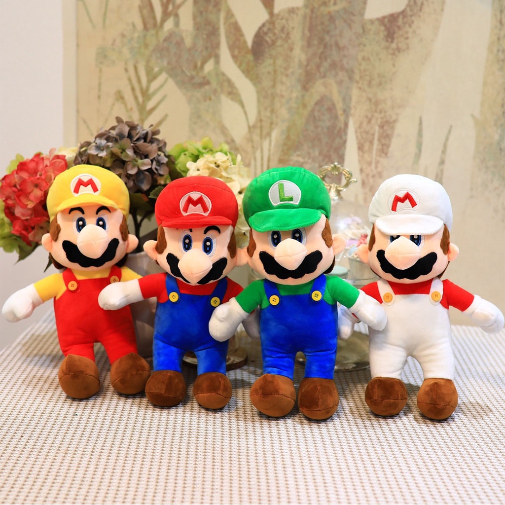 Super Mario Bros Plush Doll Luigi Personagens Bonecas De Brinquedo Presentes Para Crian as 30 cm Envio R pido