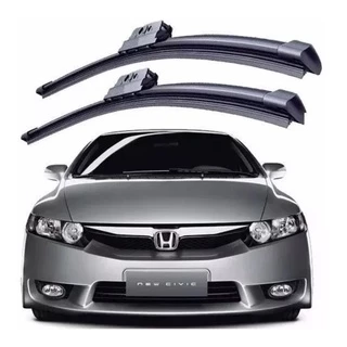 Jogo de Palhetas Limpador Parabrisa Silicone Civic New Civic 2007 2008 2009 2010 2011 2012 2013 em Oferta na Shopee