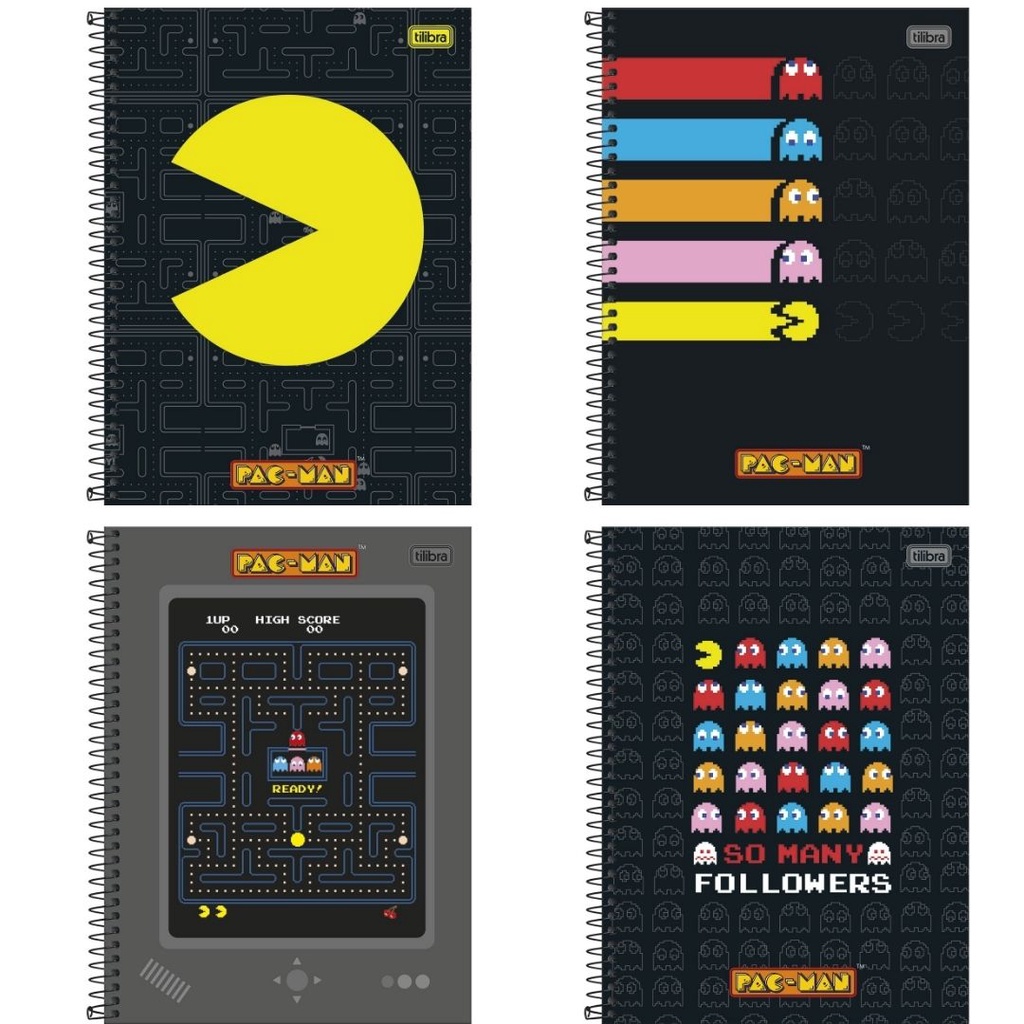 Caderno, diário Pac-Man - High Score