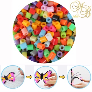 Kit Perler Beads 2,6mm 5000Peças, Mini Pegboard e Papel Para