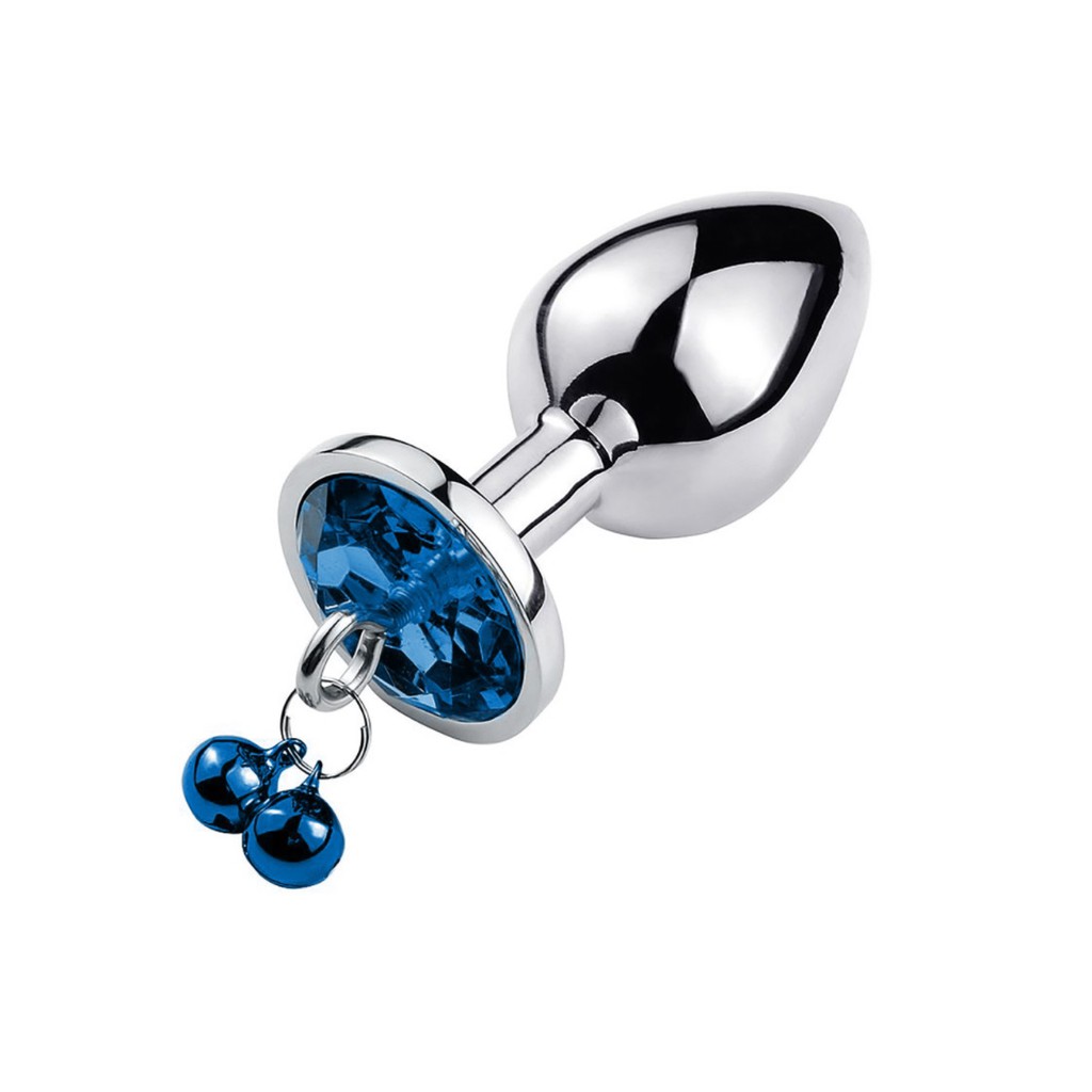 Plug Anal Sininho Iniciante Inox Pedra Tamanho P - Azul | Shopee Brasil