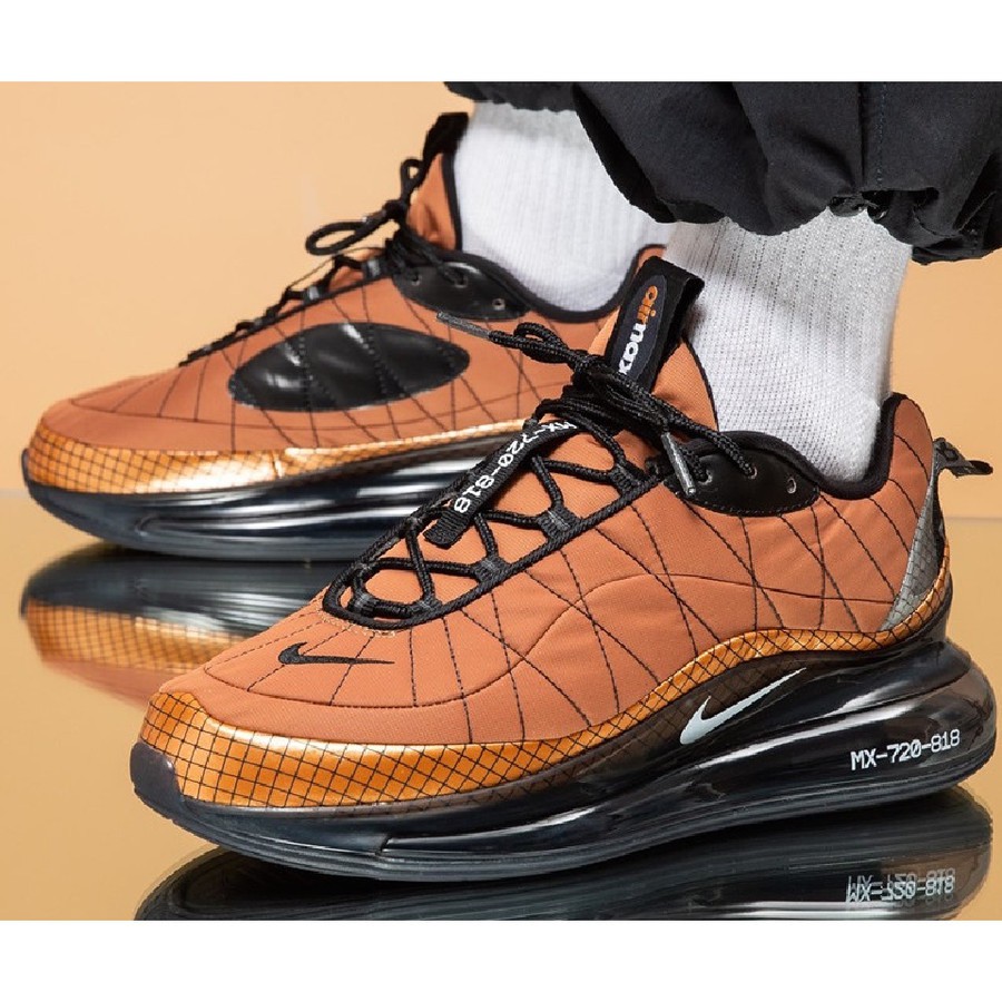 T nis Nike Airmax Air Max 720 818 Metalizado Cobre Preto Shopee