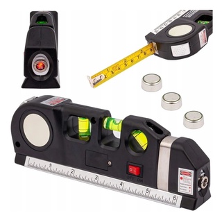 Nível A Laser 3 Linhas E Trena Régua Nivelador Profissional XT-2205