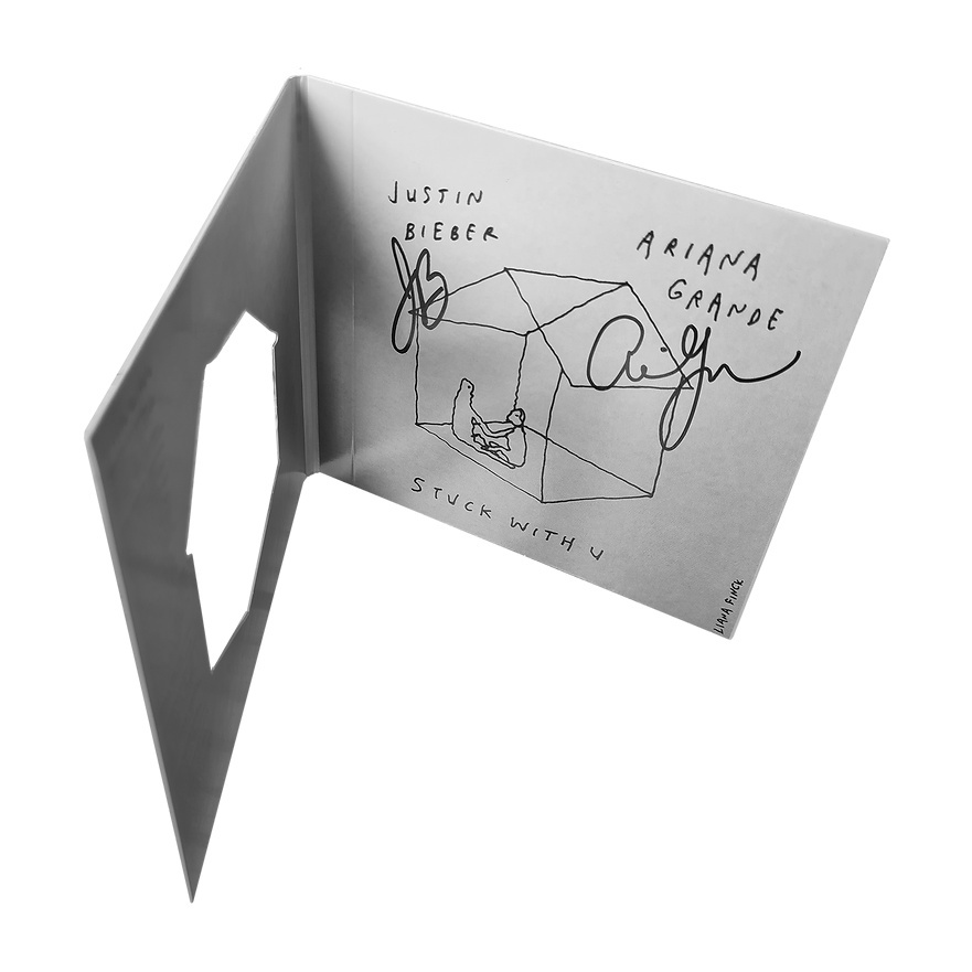 Ariana Grande & Justin Bieber - CD Autografado 