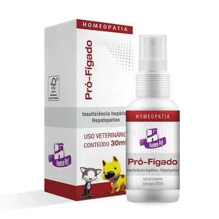 Sistema De Terapia Homeopet Cães E Gatos Pró-Fígado 30ml