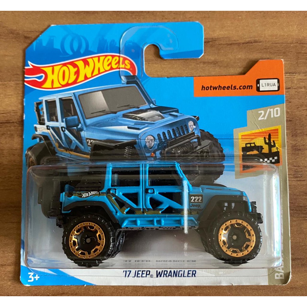 Hot Wheels Jeep Wrangler 17 4x4 13 210 Cor Azul Baja