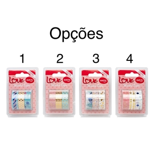 Washi Tape MOLIN Love c/ 3 Unids