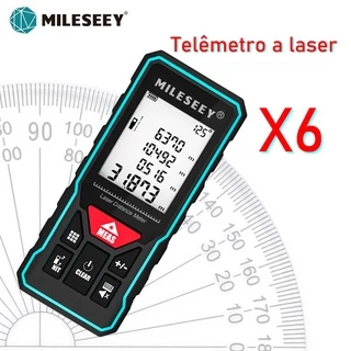 Mileseey X5 X6 Telêmero Laser 100M Medidor Recarregável Sensor De Distância Ferramentas De Medição Manual Localizador em Oferta na Shopee