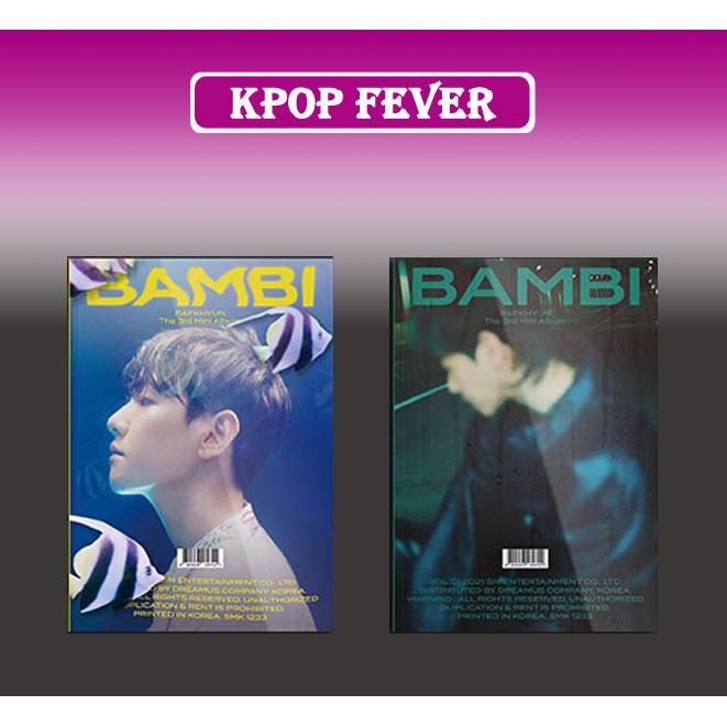 EXO BAEKHYUN - BAMBI (3rd Album) | Shopee Brasil