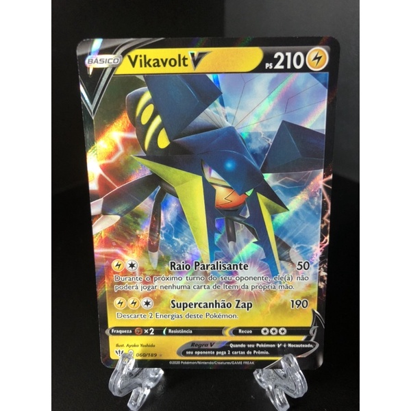 Lucario V Foil Pokémon Carta Em Português 78/189