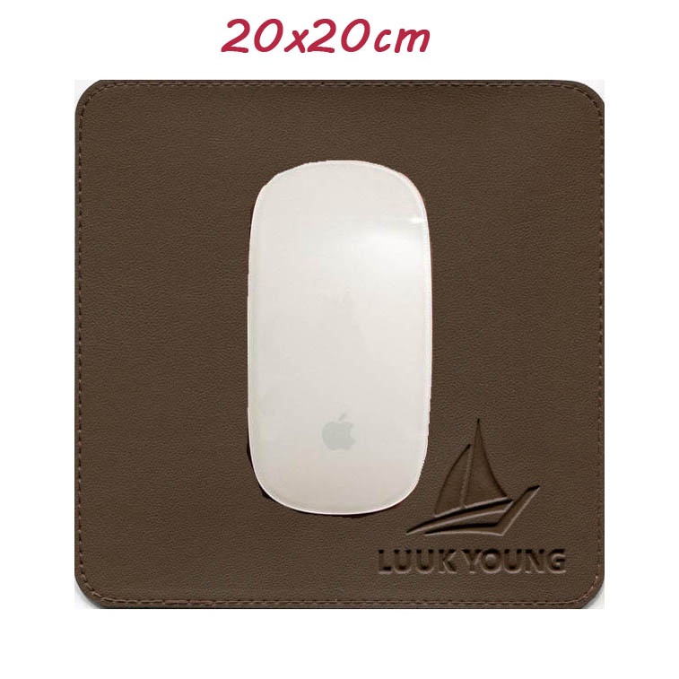 Mouse Pad Slim em Couro Sintetico(Ecologico) 20x20cm